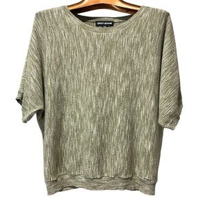 🔴 5/$20, DKNY dolman short sleeve knit top sage green
